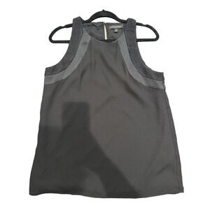 Banana Republic Sleeveless Black Work Top Woven Blouse Size Medium